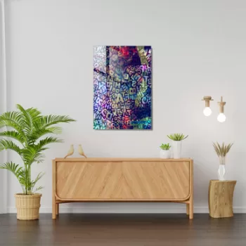 Tablou decorativ, 1395, Sticla temperata, 70 x 100 cm, Multicolor imagine