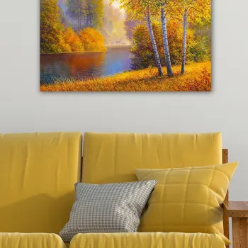 Tablou decorativ, 1411615304-5070, Cadru: 100% LEMN (grosime: 3 cm), Multicolor imagine