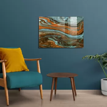 Tablou decorativ, 1416, Sticla temperata, 70 x 100 cm, Multicolor imagine