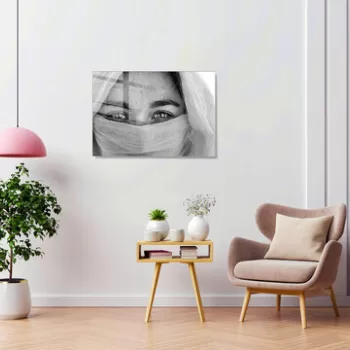 Tablou decorativ, 1420, Sticla temperata, 30 x 45 cm, Multicolor imagine