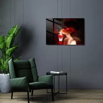 Tablou decorativ, 1421, Sticla temperata, 50 x 70 cm, Multicolor imagine