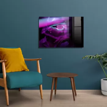 Tablou decorativ, 1423, Sticla temperata, 70 x 100 cm, Multicolor imagine