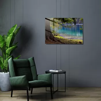 Tablou decorativ, 1431, Sticla temperata, 30 x 45 cm, Multicolor imagine