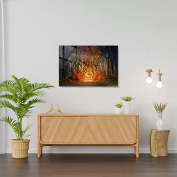 Tablou decorativ, 1437, Sticla temperata, 30 x 45 cm, Multicolor imagine