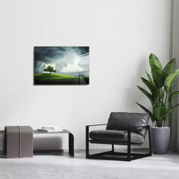 Tablou decorativ, 1438, Sticla temperata, 70 x 100 cm, Multicolor imagine