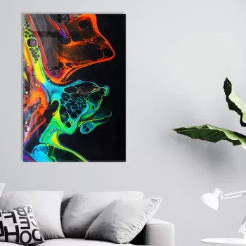 Tablou decorativ, 1442, Sticla temperata, 50 x 70 cm, Multicolor imagine