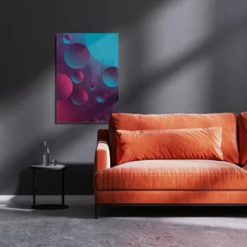 Tablou decorativ, 1445, Sticla temperata, 50 x 70 cm, Multicolor imagine