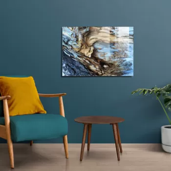 Tablou decorativ, 1446, Sticla temperata, 30 x 45 cm, Multicolor imagine