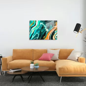 Tablou decorativ, 1451, Sticla temperata, 70 x 100 cm, Multicolor imagine
