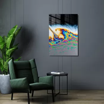 Tablou decorativ, 1453, Sticla temperata, 70 x 100 cm, Multicolor imagine