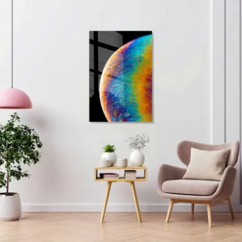 Tablou decorativ, 1454, Sticla temperata, 70 x 100 cm, Multicolor imagine
