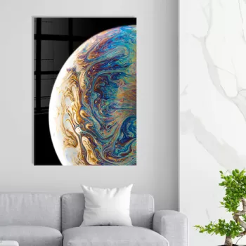 Tablou decorativ, 1455, Sticla temperata, 70 x 100 cm, Multicolor imagine