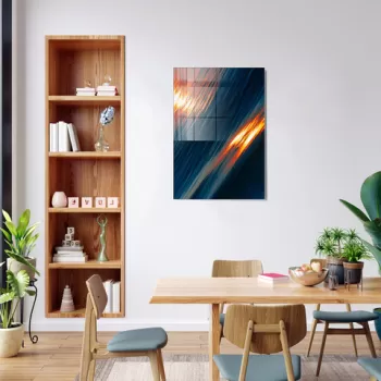 Tablou decorativ, 1456, Sticla temperata, 70 x 100 cm, Multicolor imagine