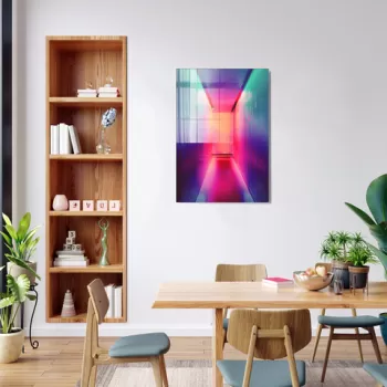 Tablou decorativ, 1463, Sticla temperata, 30 x 45 cm, Multicolor imagine