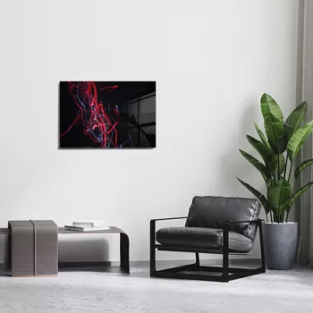 Tablou decorativ, 1466, Sticla temperata, 30 x 45 cm, Multicolor imagine