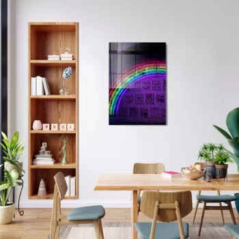 Tablou decorativ, 1467, Sticla temperata, 30 x 45 cm, Multicolor imagine