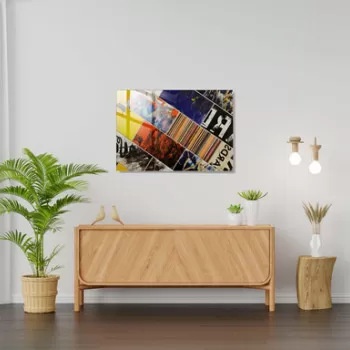 Tablou decorativ, 1473, Sticla temperata, 50 x 70 cm, Multicolor imagine