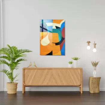 Tablou decorativ, 1475, Sticla temperata, 50 x 70 cm, Multicolor imagine