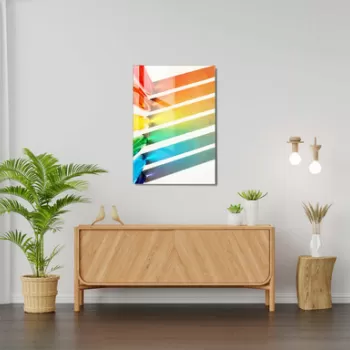 Tablou decorativ, 1476, Sticla temperata, 50 x 70 cm, Multicolor imagine