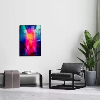 Tablou decorativ, 1479, Sticla temperata, 30 x 45 cm, Multicolor imagine