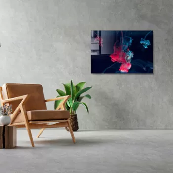 Tablou decorativ, 1481, Sticla temperata, 50 x 70 cm, Multicolor imagine