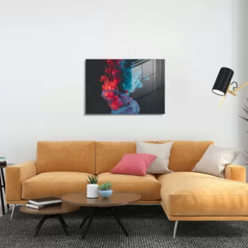 Tablou decorativ, 1482, Sticla temperata, 70 x 100 cm, Multicolor imagine