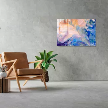 Tablou decorativ, 1489, Sticla temperata, 30 x 45 cm, Multicolor imagine