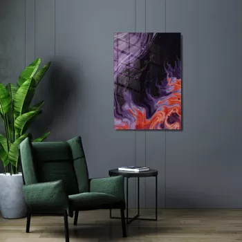 Tablou decorativ, 1490, Sticla temperata, Dimensiune: 45 x 65 cm, Multicolor imagine