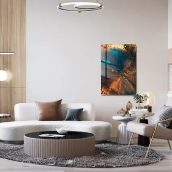 Tablou decorativ, 1495, Sticla temperata, 70 x 100 cm, Multicolor imagine