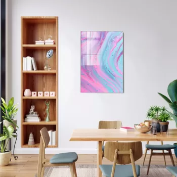 Tablou decorativ, 1496, Sticla temperata, 50 x 70 cm, Multicolor imagine