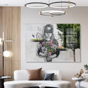 Tablou decorativ, 1876, Sticla temperata, 70 x 100 cm, Multicolor imagine