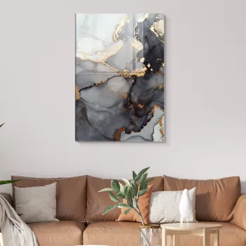 Tablou decorativ, 2063, Sticla temperata, 70 x 100 cm, Multicolor imagine