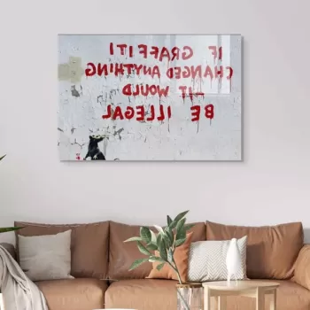 Tablou decorativ, 2289, Sticla temperata, 50 x 70 cm, Multicolor imagine