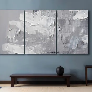 Tablou decorativ, 3P70100C016, LEMN SOLID, Material: 100% PANZA DE POLIESTER, Multicolor imagine