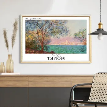 Tablou decorativ, 4262AHSMONET-001, Fundal: 100% MDF (Grosime: 2,7 mm), Multicolor imagine