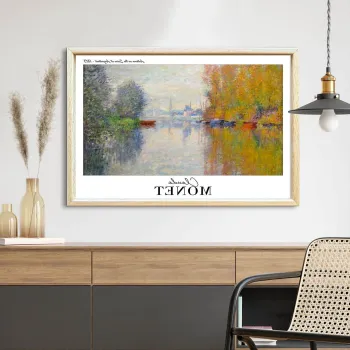 Tablou decorativ, 4262AHSMONET-002, Fundal: 100% MDF (Grosime: 2,7 mm), Multicolor imagine