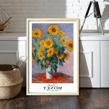 Tablou decorativ, 4262AHSMONET-003, Fundal: 100% MDF (Grosime: 2,7 mm), Multicolor imagine