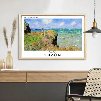 Tablou decorativ, 4262AHSMONET-004, Fundal: 100% MDF (Grosime: 2,7 mm), Multicolor imagine