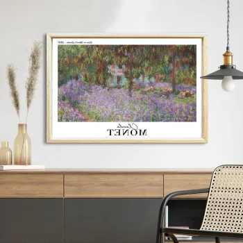 Tablou decorativ, 4262AHSMONET-007, LEMN SOLID, Fundal: 100% MDF (Grosime: 2,7 mm, Multicolor imagine