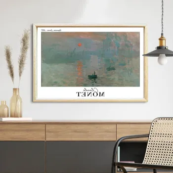 Tablou decorativ, 4262AHSMONET-008, Fundal: 100% MDF (Grosime: 2,7 mm), Multicolor imagine