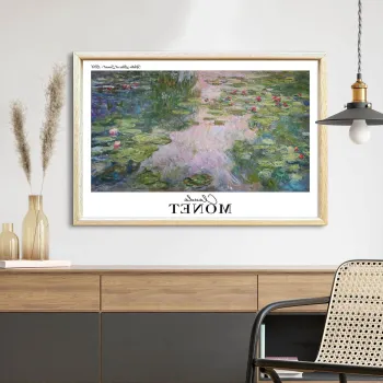 Tablou decorativ, 4262AHSMONET-011, Fundal: 100% MDF (Grosime: 2,7 mm), Multicolor imagine