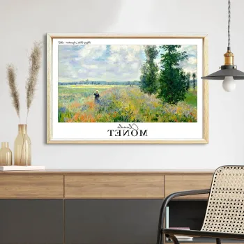 Tablou decorativ, 4262AHSMONET-021, Fundal: 100% MDF (Grosime: 2,7 mm), Multicolor imagine