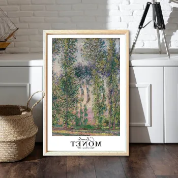 Tablou decorativ, 4262AHSMONET-023, LEMN SOLID, Fundal: 100% MDF (Grosime: 2,7 mm, Multicolor imagine