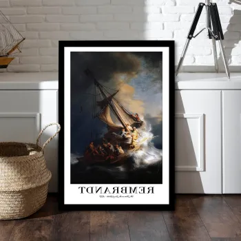 Tablou decorativ, 4262SYHREMBRANDT-001, PVC POLIURETAN, Fundal: 100% MDF (Grosime: 2,7 mm, Multicolor imagine