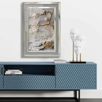 Tablou decorativ, 4363Kromgumusct, Cadru: 100% LEMN MASIV (Grosime: 2,5 cm), Multicolor imagine