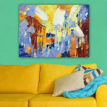 Tablou decorativ, 446402158_70100, Cadru: 100% LEMN (grosime: 3 cm), Multicolor imagine