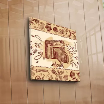 Tablou decorativ, 4545K-110, Canvas, Dimensiune: 45 x 45 cm, Multicolor imagine