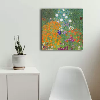 Tablou decorativ, 4545KLIMT002, Canvas , Lemn, Multicolor imagine