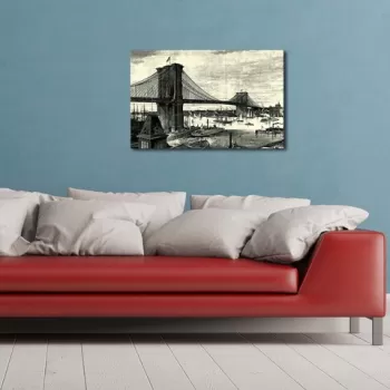 Tablou decorativ, 4570BRC-1, Canvas, Dimensiune: 45 x 70 cm, Multicolor imagine