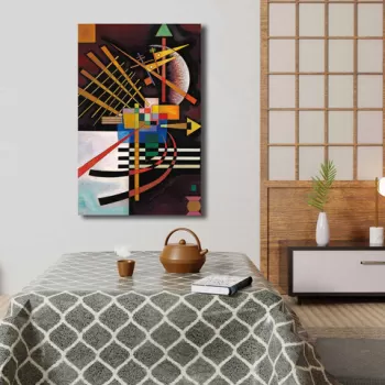 Tablou decorativ, 4570KANDINSKY004, Canvas , Lemn, Multicolor imagine